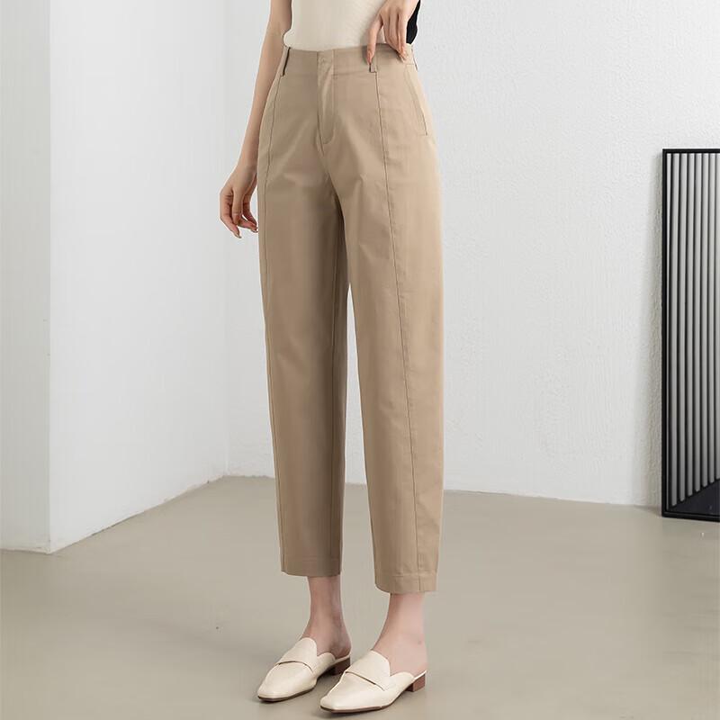 Fanzhen Women's High-Waisted Loose Cropped Harem Pants