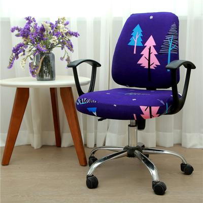 Printed Stretch Split Seat Cover Universal Computer Sectional Chair Covers Home Decor Rotating Lift Office Chair Protectors