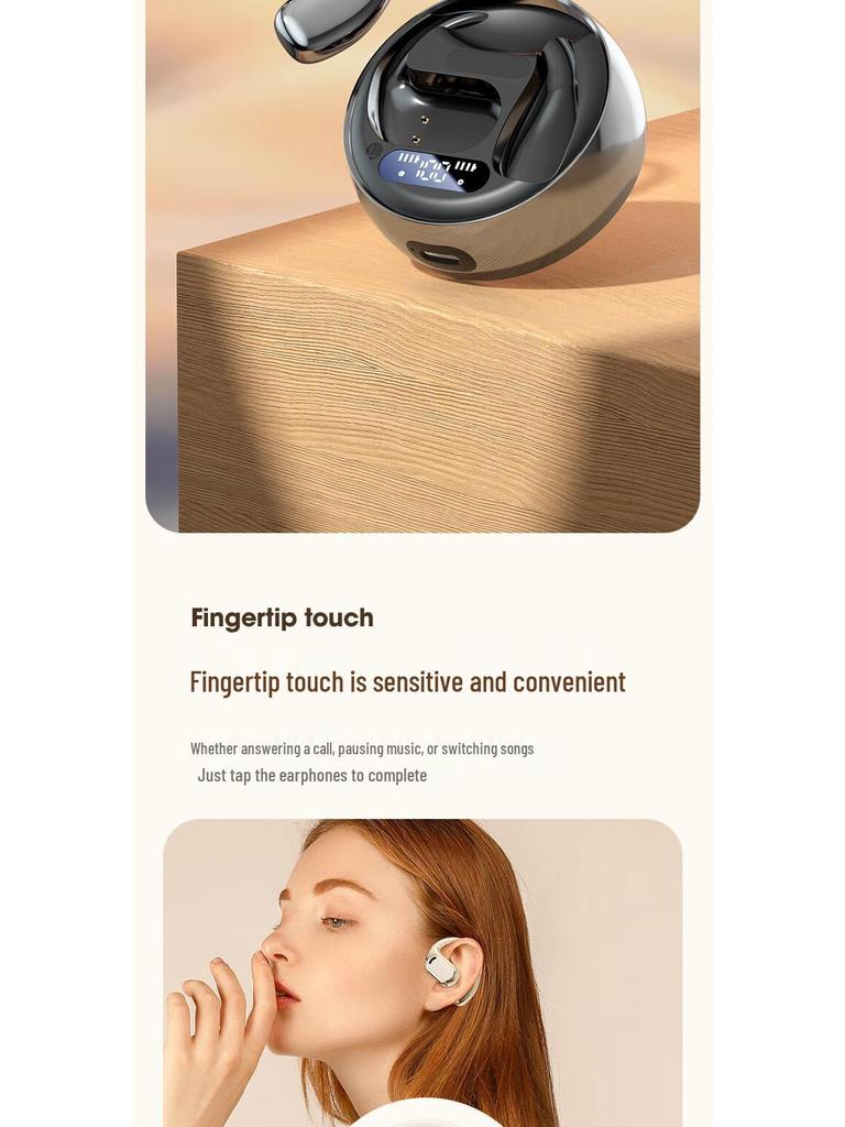 Cross-border M76 Open-Ear Wireless Bluetooth Bone Conduction Running Headphones