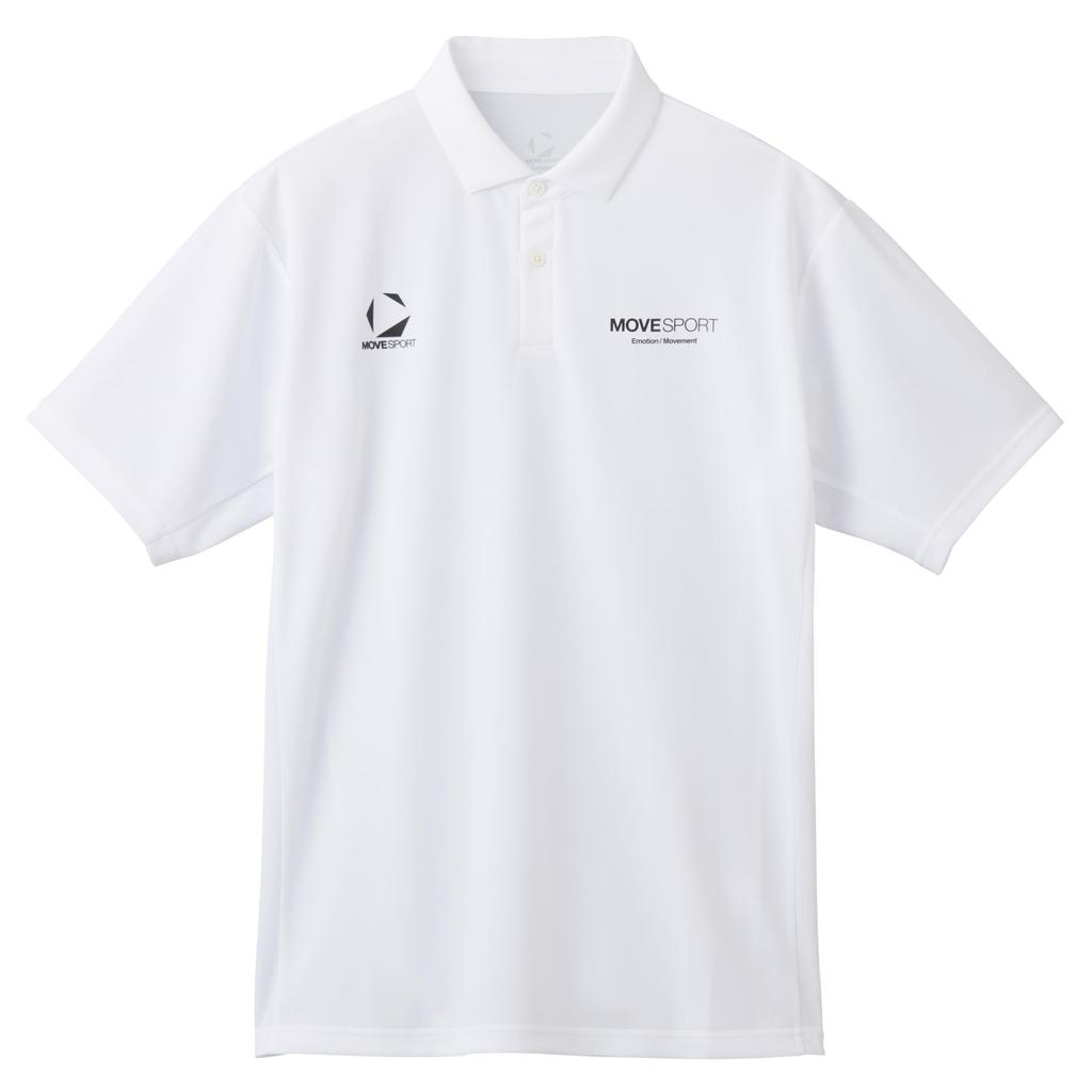 Move Sports Short Sleeve Polo Shirt Descente Stretch Training Shirt [Amazon Exclusive] Men's WH00(ST5SHSZ2MB) XA, Moisture-Wicking, Quick-Drying,
