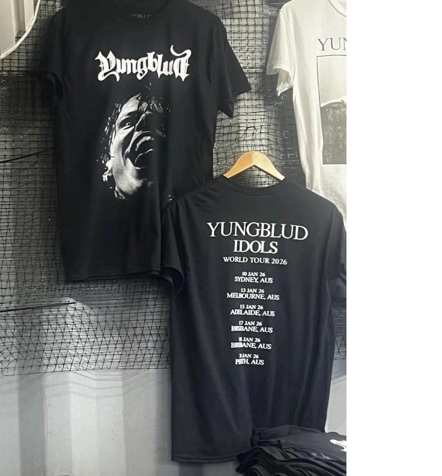 

SALE YUNGBLUD Australia Tshirt IDOLS 2026 NEW Unisex T-Shirt L