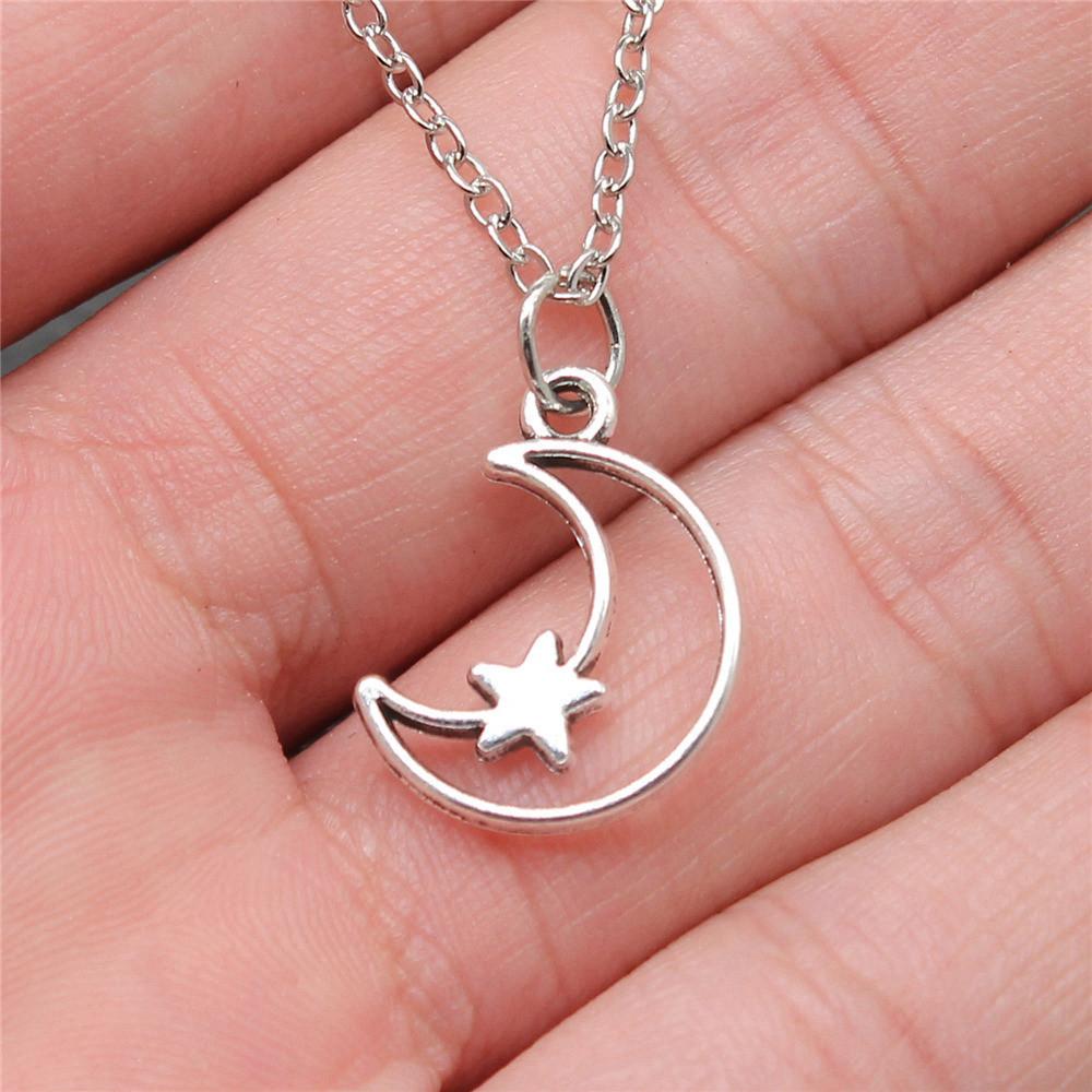 Necklace Chokers 40cm Short Chain The Sun Moon Kids' Jewelry Materials QN071