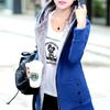 Women Fashion Casual Thicken Warmer Hoodie Solid Coat Outerwear Jacket