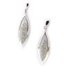 Les Trésors De Lily [K5883] - Silver Earrings 'Déesse' Silvery White (rhodium-plated) - 30x8 Mm