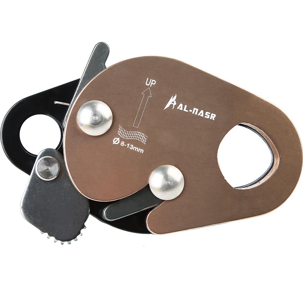 Alnas Self-Locking Rope Grabber: Outdoor Fall Protection & Climbing Tool.