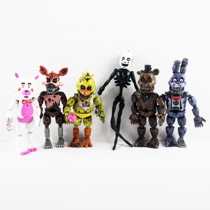 Boeiende 19cm Fnaf Five Nights At Freddy's 6 stuks Collectie Actiefiguren Voor Enthousiastelingen