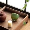 Grüne Glasur Teetasse Japanisch Handgemacht Keramik Kung Fu Teegeschirr Verkostungstasse Haushaltsgebrauch Kleine Einzelne Tasse Meistertasse