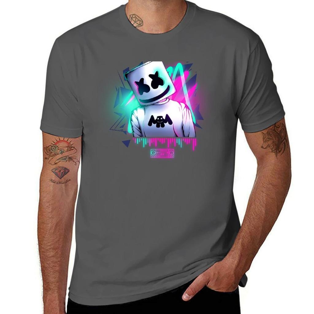 T-shirt Marshmello Taglie Forti T-shirt Sportiva da Palestra