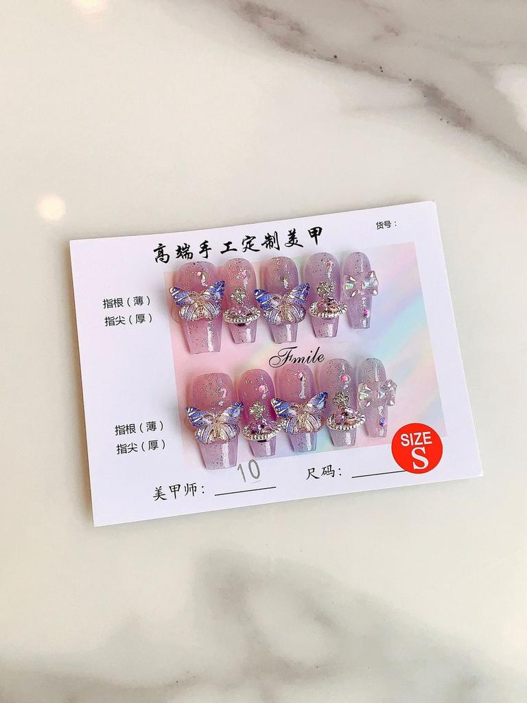 Handcrafted Sparkling Aurora Planet Nail Stickers Popular Trending Luxury Nail Art