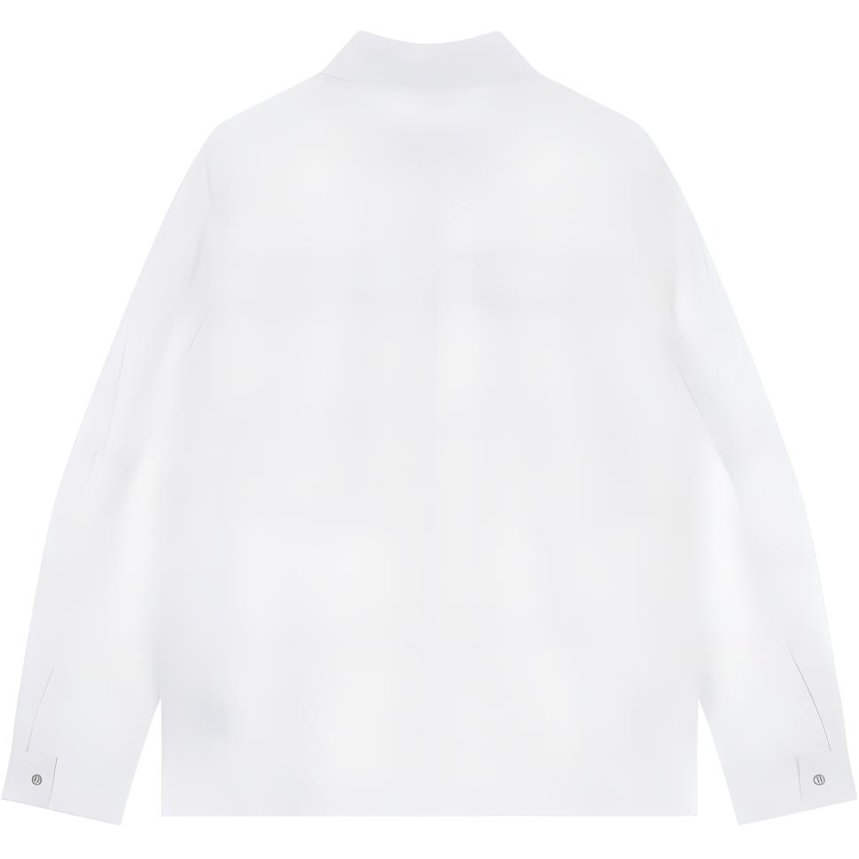 Calvin Klein Solid Cool Linen Shirt Jacket Men Jackets White J326063-YAF