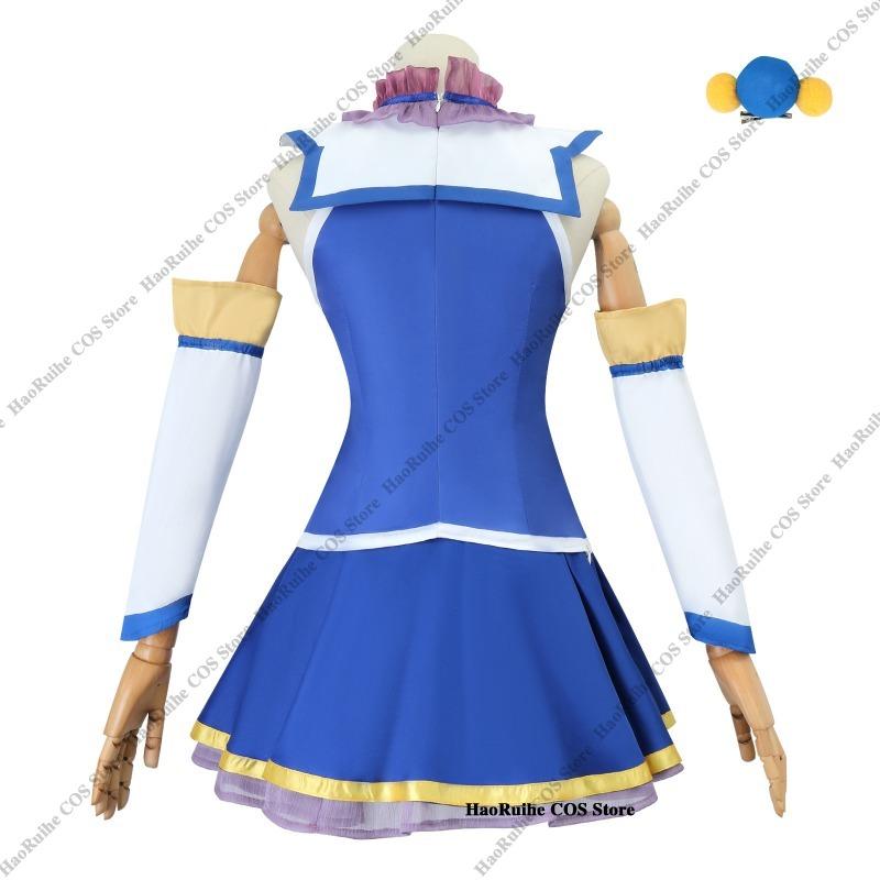 Konosuba Cosplay Costume Full Set, Aqua & Satou Kazuma Outfit for Men Women Halloween Comic‑Con Role‑Play