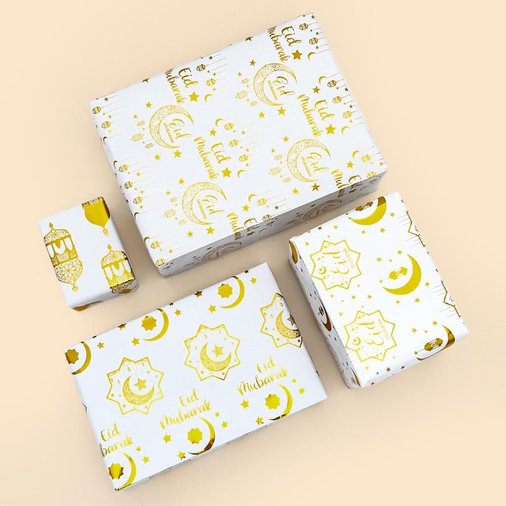 Eid Mubarak Kraft Wrapping Paper Ramadan Kareem Decoration For Home 2025 Ramadan Kareem Islam Muslim Party Eid Al Adha Gifts