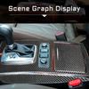 4Pcs Carbon Fiber Console Gear Shift Kit Cover Trim For Infiniti FX35/37/50 QX70