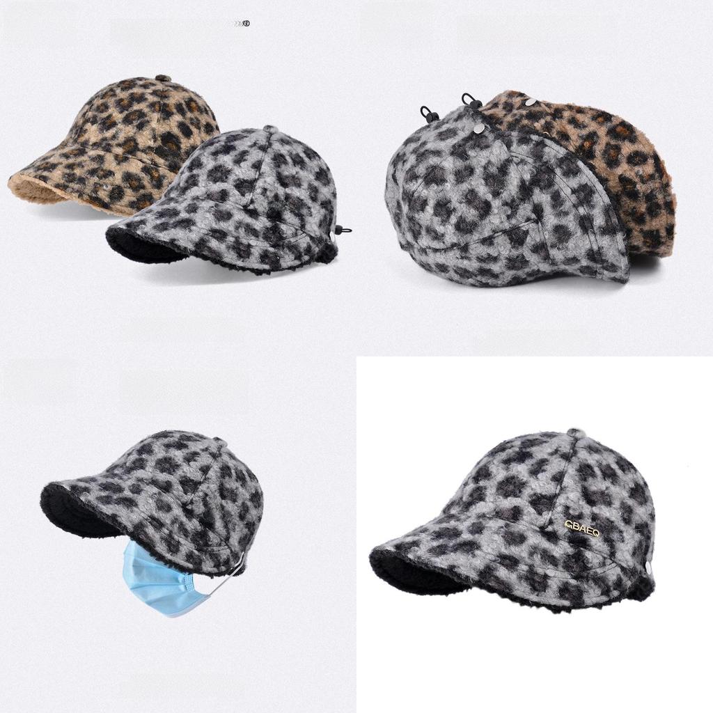 Polyester Winter Warmth Baseball Cap For Women With Windproof Function
