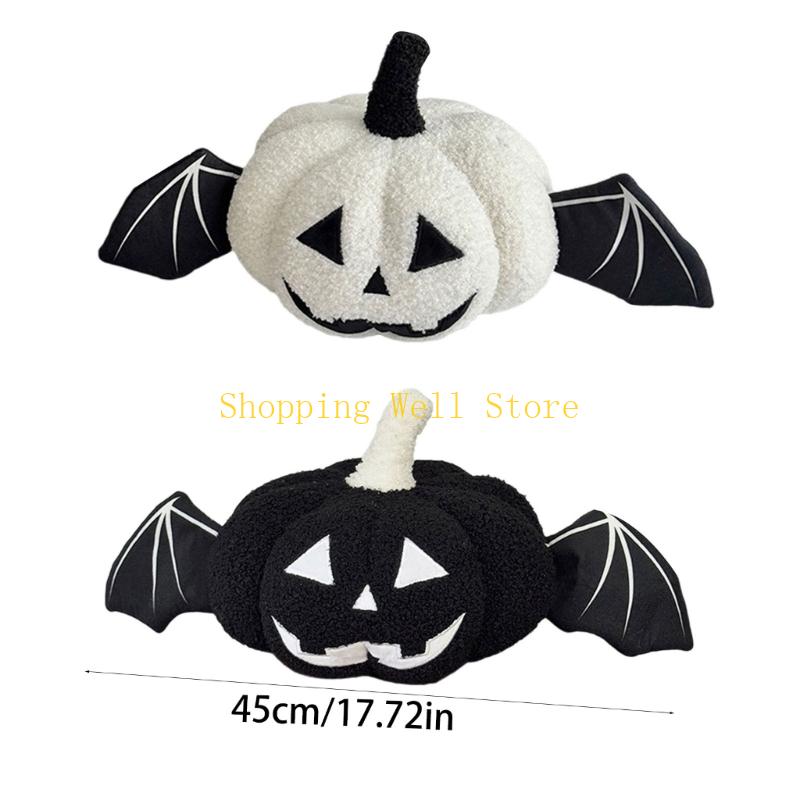 KX4B Halloween Pumpkin Pillow Stuffed Doll Pillow Cushion Seasonal Accent For Party Living Space Celebration