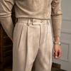 Suit Pants for Men, Light Mature, British Retro, Business Oriented, Neapolitan Style, Straight Cut, Slim Fit, Casual Trousers for Men's Commuting