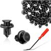 ZIMISI Front Bumper Push-Type Retainer Clips, Nylon Fenders Liner Clamp Replacement, 10mm Automotive Push Pin Screws for Honda CR-V Accord Civic