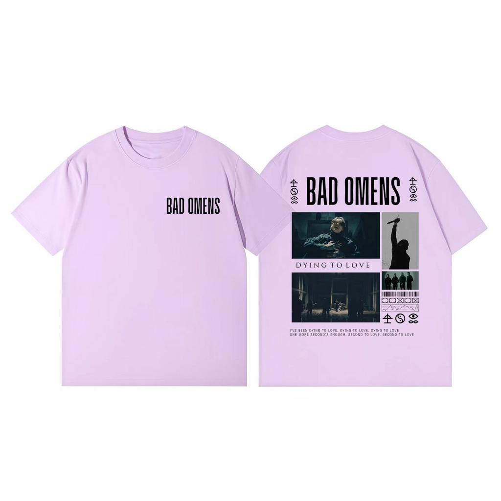 Bad Omens Rock Band Merch Tshirt Men Women Clothing High Quality Fashion Short Sleeve T Shirts Summer Casual Cotton Tshirts