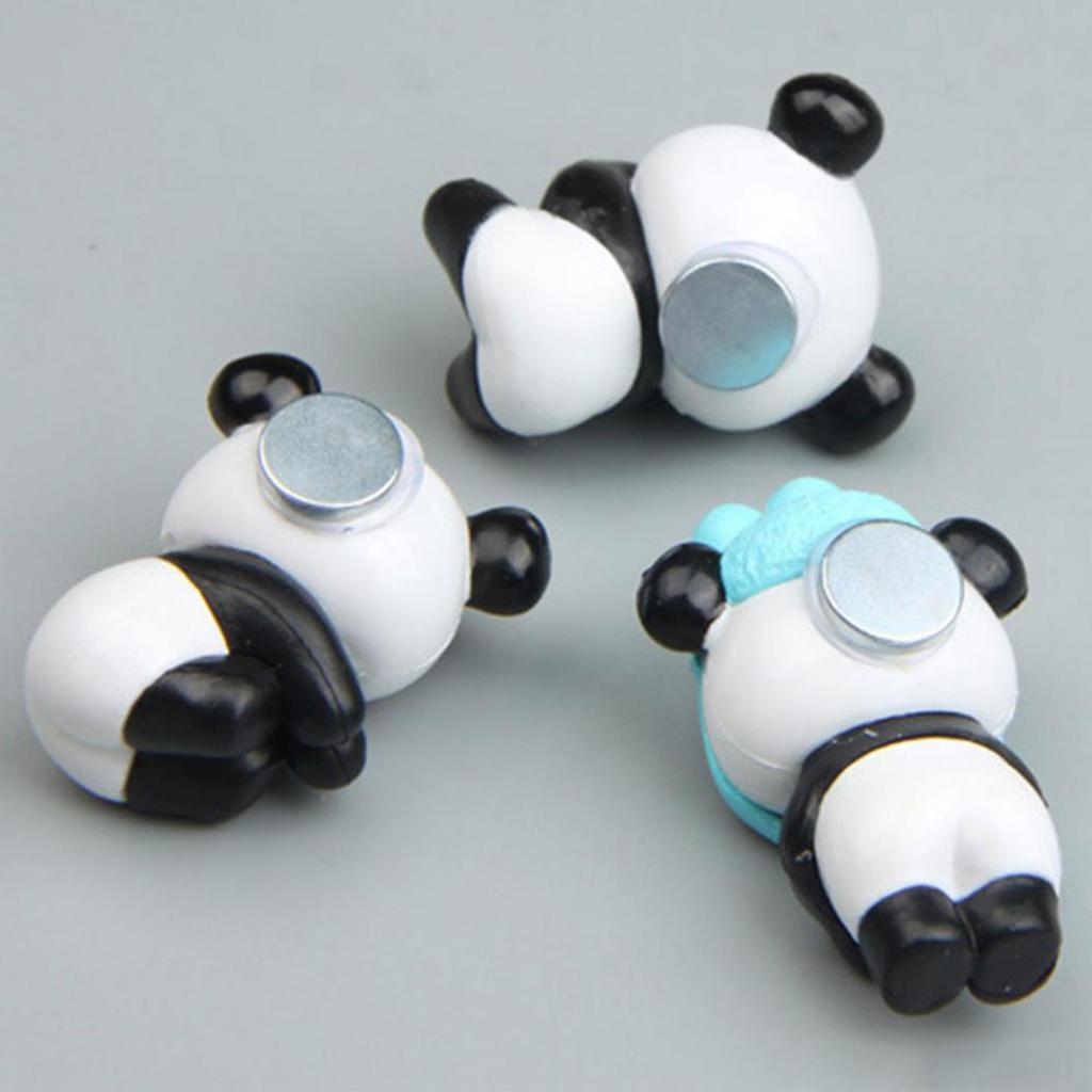 Söt Panda Micro Landskap Bonsai Suckulent växt Mini Trädgård DIY Dekor Ornament