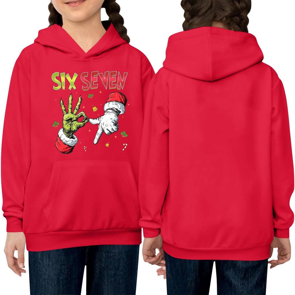 Dětská mikina s dlouhým rukávem, volného střihu, přes hlavu, se stahovací šňůrkou a jednobarevná