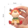 Weihnachtsdekoration Figuren Cartoon Corgi Elch Igel Niedliche Miniatur-Ornamente für Schreibtisch Party Festival Heimdeko