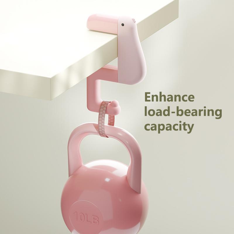 Myśląca Kaczka Przenośny Haczyk Wiszący Dekoracja Stół Portfel Torba Haczyk Wieszak Ścienny Uchwyt Torebka Bez Wiercenia Artykuły Biurowe dla Studentów