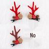 Christmas Reindeer Antler Hair Clips - Cute Bell Accessories for Girls