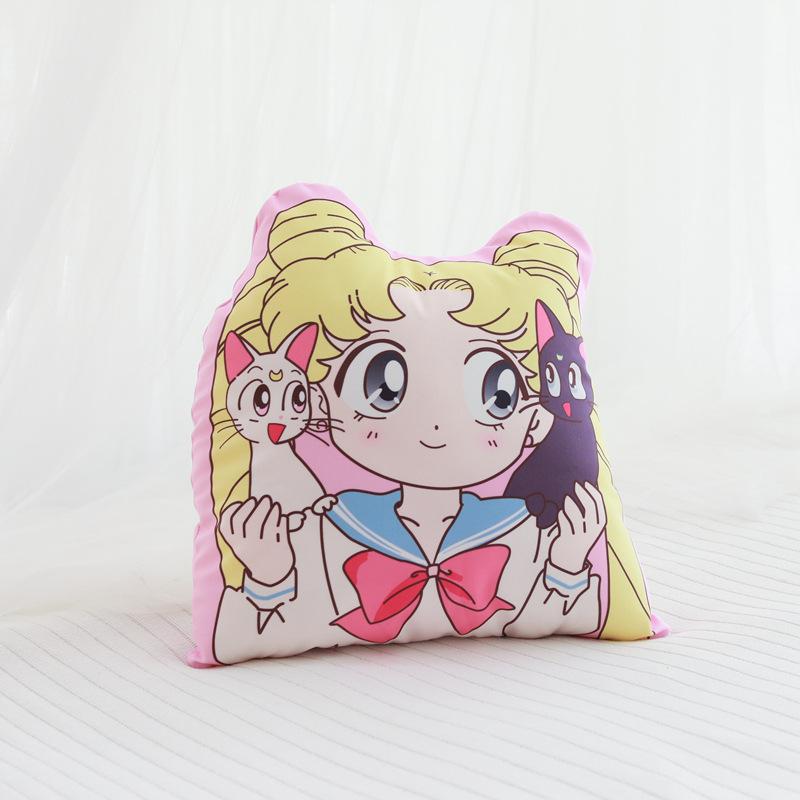

Cartoon Tsukino Usagi Print Plush Pillow Soft Cushion Decor Bedroom Cat