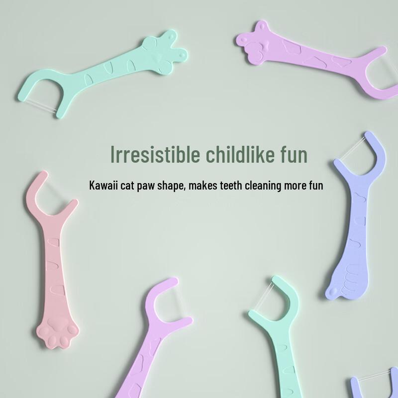 KUTA Kids Cartoon Dental Floss Picks