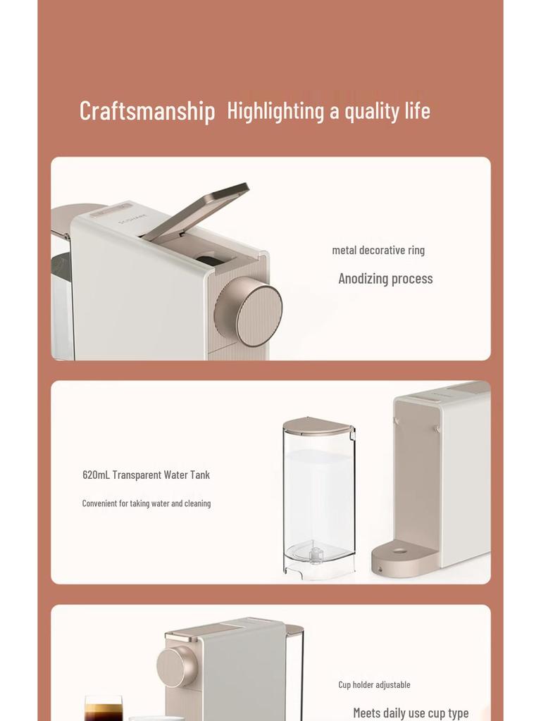 Thinking S1109 Automatic Capsule Coffee Machine for Home, Hotel, or Office Use