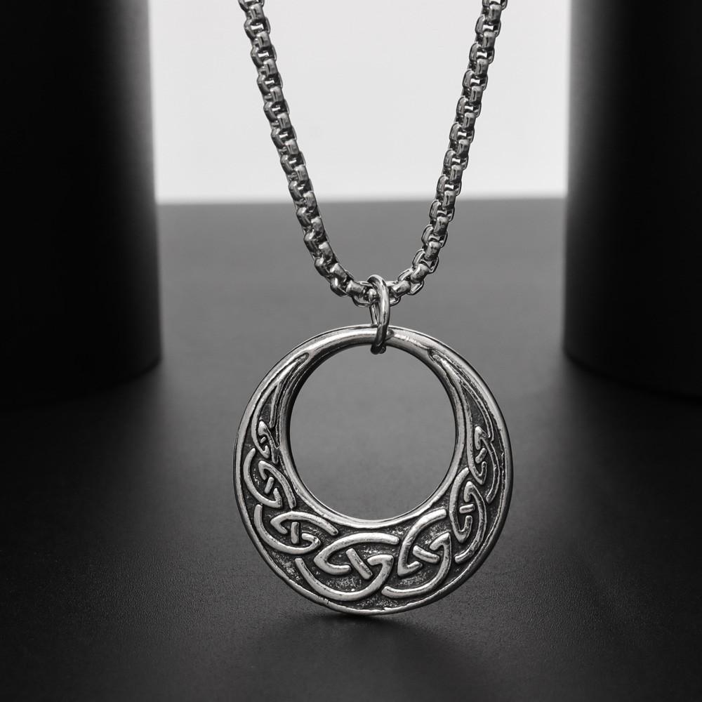 New Fashionable Retro Pattern Pendant Nordic Viking Celtic Knot Necklace