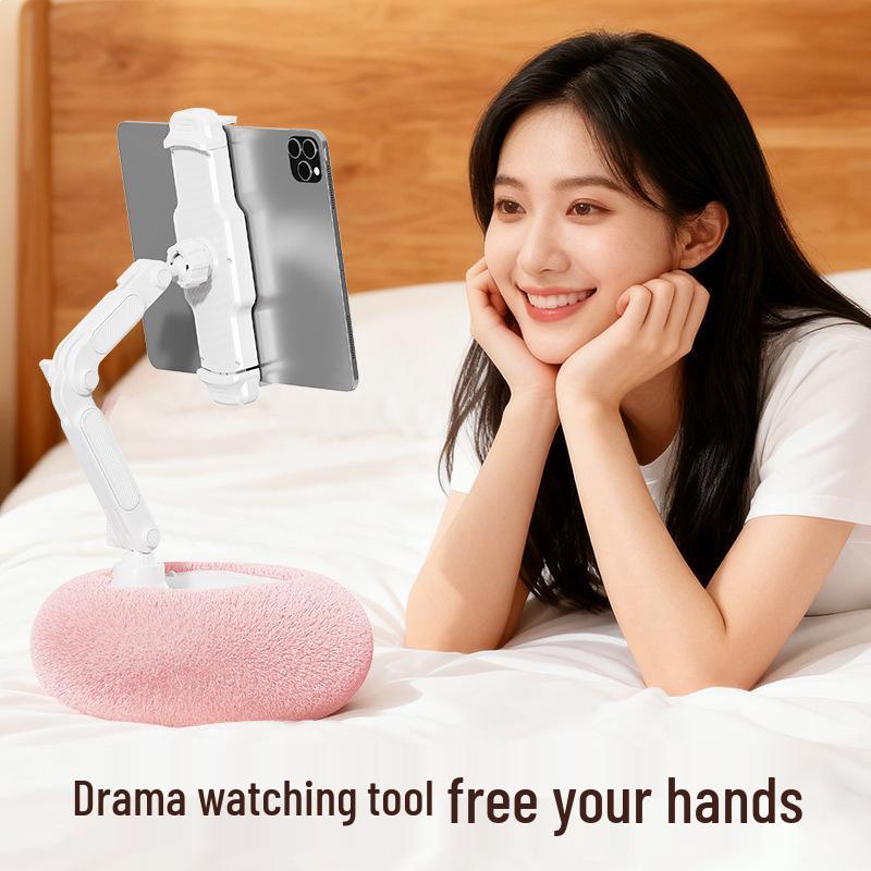 Plush Pillow Phone Holder: Lazy Stand for Comfortable Video Watching In Bed
