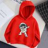 Children's Sweater Astronaut Cartoon Print Hoodie Girl Winter Clothing Long-sleeved Coat Children's Sweatshirt