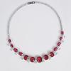 Women's Light Luxury Design Fashionable Zircon Water Drop Necklace Earring Set Versatile And Niche Design Sense Set