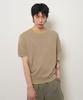 GENERALIDEA Man Temperature Cut Cool Classic Crew Neck Half Knit [Taupe] / Gf2Mkp022