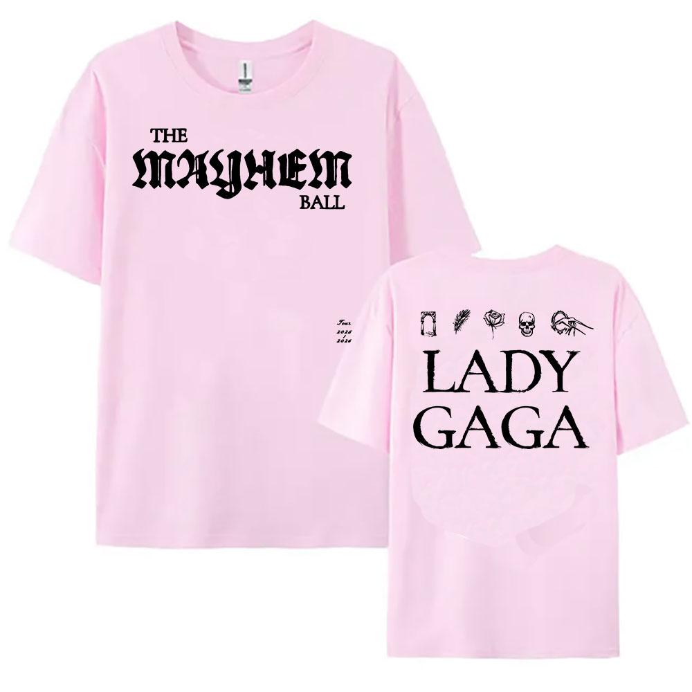 The MAYHEM Ball T-Shirt Short Sleeve Cotton Female Tshirts Casual Summer Singer Printing Tee-shirt O-neck Loose Women T Shirt