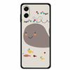 3D Silicone Case For Samsung Galaxy A07 4G Case Relief Emboss Flowers Black Soft Back Cover Coques For Samsung Galaxy A17 Cases