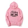 Women's Autumn & Winter Letter Print Hoodie Sweatshirt - Casual Baseball Mom Style