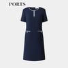 PORTS Women's Contrast Edge Midi Dress