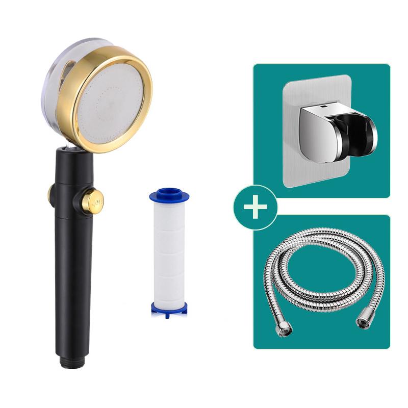 Tornado Shape Water Shower Head with Hose Shower Head High Pressure Handheld Douche Shower Filter Bathroom Accessories