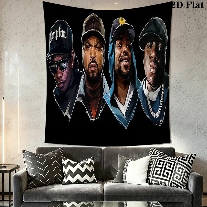Rap Legends Visual Celebration Threepiece Set 1 Duvet Cover 2 Pillowcase Without Core Soft And Comfortable Christmas Birthday Gift