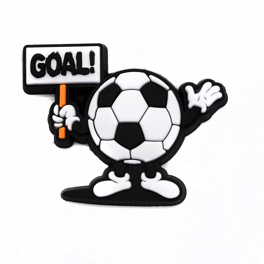 Football Crocs Charms - Soft PVC Shoe Decorations & Accessories