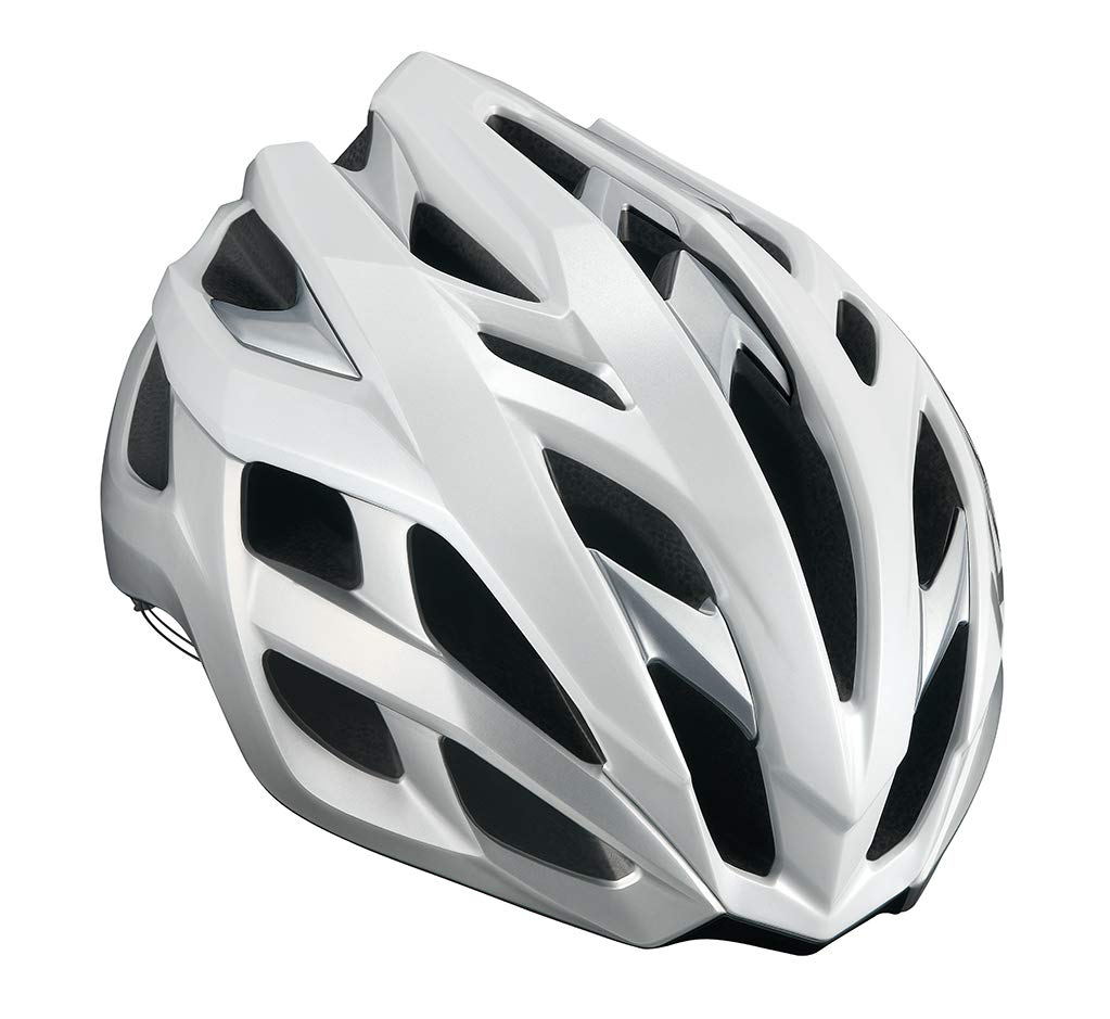 KABUTO VOLZZA White Silver Bicycle Sizes JCF Certified Helmet, S/M (55-58cm),