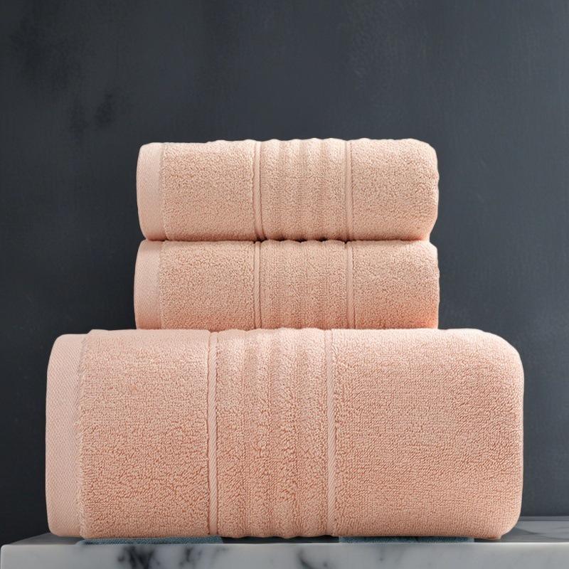 Pure Cotton Class A Soft Absorbent Embroidered Bath Towel - Luxurious, Thickened for Adults