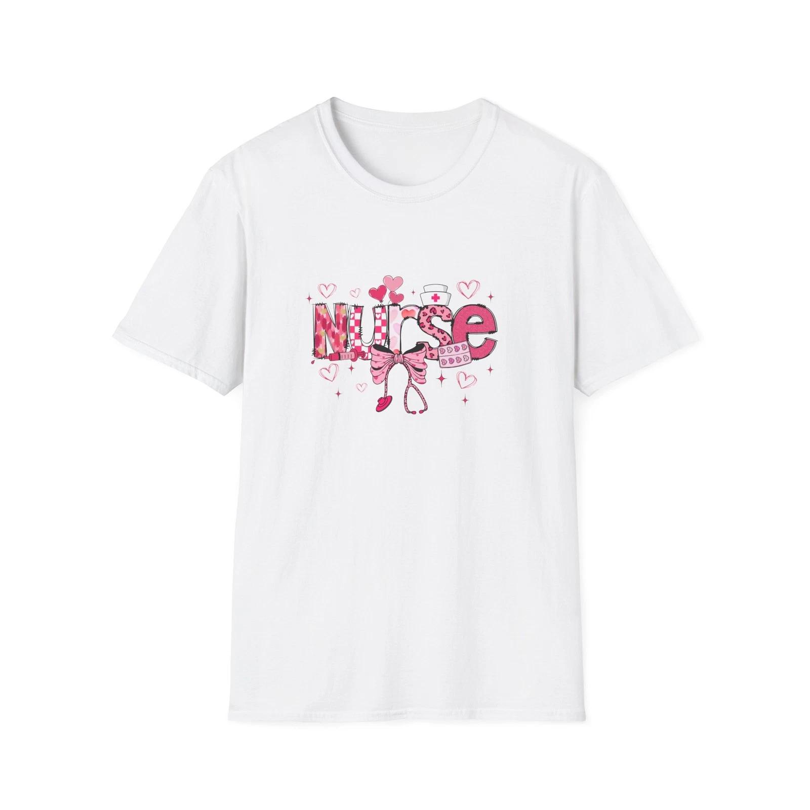 Cute Nurse T-Shirt, Nurse Appreciation Gift, Healthcare Worker Tee 3XL