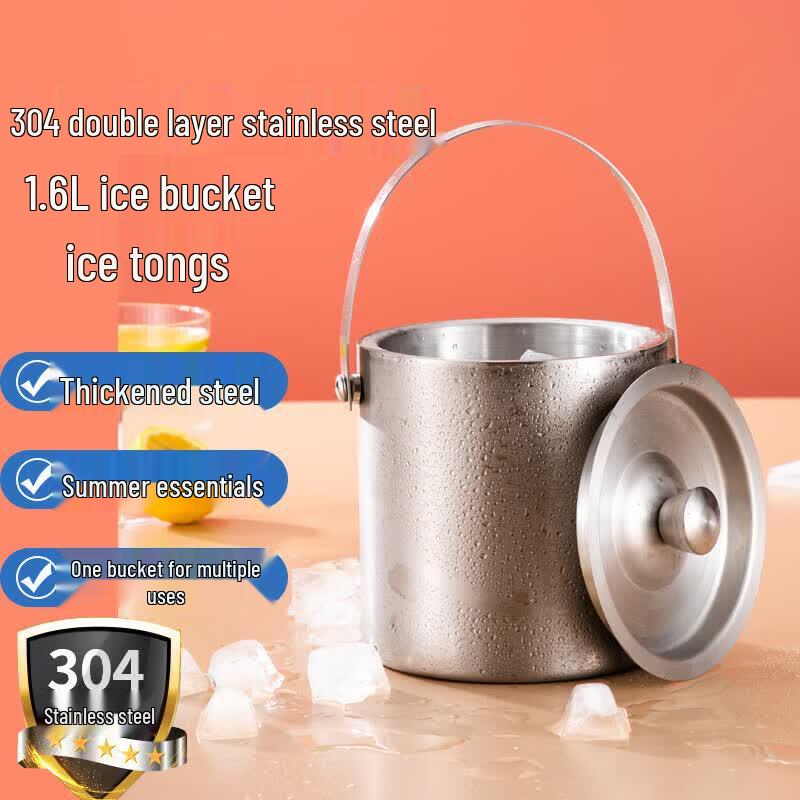 FATTBAO Stainless Steel Ice Tools & Buckets