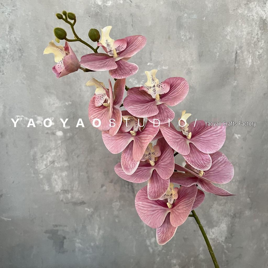 3D Printed Phalaenopsis Orchid, 9-Head Nordic Wedding & Dining Decoration, Floral Art Film Prop