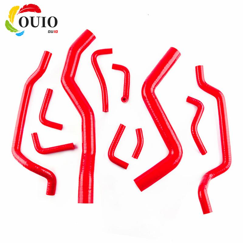 Fit Mitsubishi 95-99 Eclipse 2G GSX DSM 4G63T Silicone Pipe Radiator&Heater Hose Kit