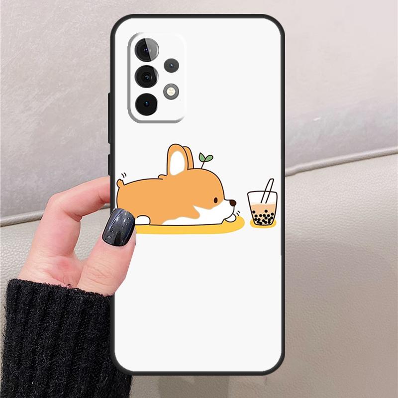 Cartoon Corgi For Samsung Galaxy A57 A37 A17 A56 A36 A16 A26 A53 A33 A13 A54 A14 A15 A35 A55 A52 A32 Case