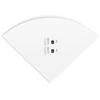 Corner Shelf, White Floating Corner Shelf Wall Mounted Rounded Corner Shelves, Hanging Corner Shelf for Bathroom Living Room  , 3Pcs